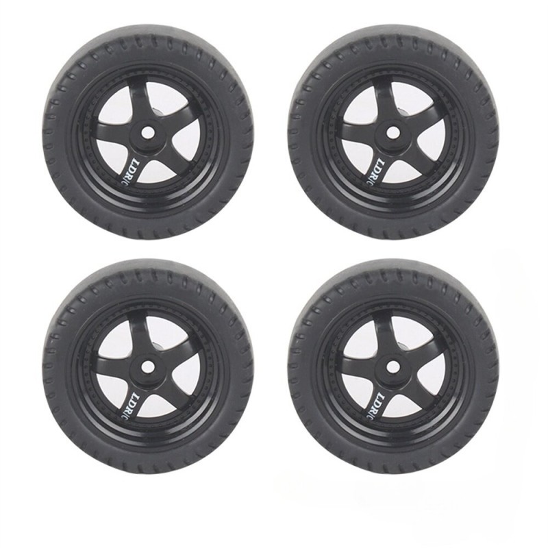 4PCS LDRC 1801 1802 1803 A86 A86P 1/18 RC Car Drift Tires Wheels Rims Vehicles Models Spare Parts LA0034 LA0046