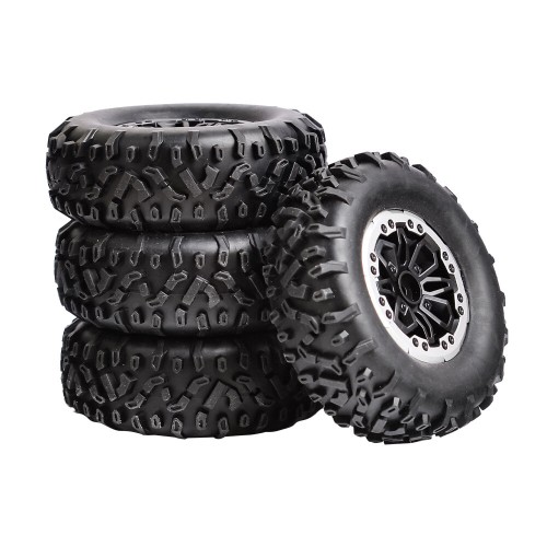 4PCS LDRC RC Car Upgraded Parts Soft Tires Wheels Rims for 1297 1299 WPL B14 B24 C14 C24 C34 C44 MN D90 91 96 99 99S RC Cars Vehicles Models Accessories L0001-6