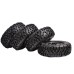 4PCS LDRC RC Car Upgraded Parts Soft Tires Wheels Rims for 1297 1299 WPL B14 B24 C14 C24 C34 C44 MN D90 91 96 99 99S RC Cars Vehicles Models Accessories L0001-6