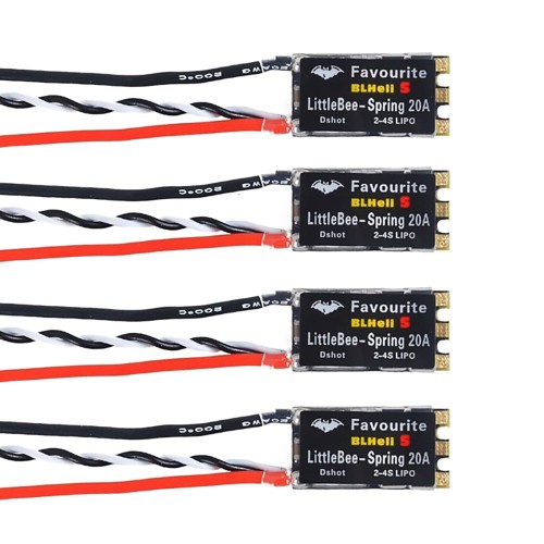 4PCS LittleBee 20A 2-6S BLHeli_S OPTO Brushless ESC for DIY RC Drone FPV Racing