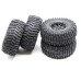 4PCS Tires Metal Rims Wheel 2.2inch 12mm Hex Crawler SCX10 TRX4 TRX6 YIKONG YK4082 4012 RGT 1/10 RC Car Vehicles Model Parts