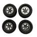 4PCS Upgraded Larger Climbing Tires Wheels for LDR/C LDP06 MN 99S WPL C24 C34 1/12 Unimog RC Car Vehicles Models Spare Parts