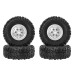 4PCS Upgraded Metal Rims Tires Wheels for TOYOTA Land Cruiser MN82 LC79 MN78 WPL D90 D91 D96 99S 1/12 RC Cars Vehicles Models Spare Parts