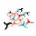 4Pairs Gemfan 1608 40mm 3-Blade PC Propeller 1mm/1.5mm for FPV Freestyle 1S Tinywhoop Drone