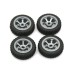 4Pcs 1/28 Metal Rally Tire for Wltoys 284131 K989 K979 RC Car Vehicle Models Parts