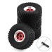 4pcs 1.0 inch Climbing Car Aluminum Alloy RC Car Wheel Tire for 1/18 TRX4M SCX24 FMS FCX18 FCX24 Furitek FX118 Off-road Parts