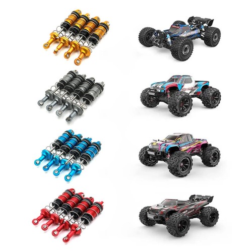 4pcs Metal Upgraded Oil Shock Absorber For MJX 16207 16208 16209 16210 H6 RC Car Parts