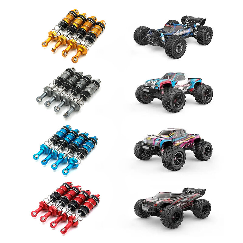 4pcs Metal Upgraded Oil Shock Absorber For MJX 16207 16208 16209 16210 H6 RC Car Parts
