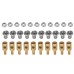 50PCS 1.3mm Adjustable Pushrod Connectors Linkage Stoppers For RC Airplane