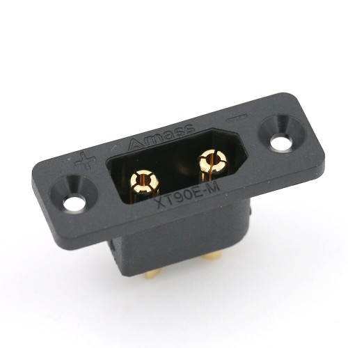 5 PCS Amass XT90E-M XT90 Male Connector Plug with Fixing Mounting Hole