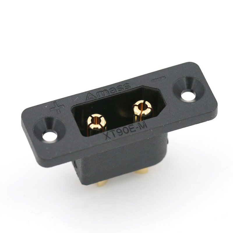 5 PCS Amass XT90E-M XT90 Male Connector Plug with Fixing Mounting Hole