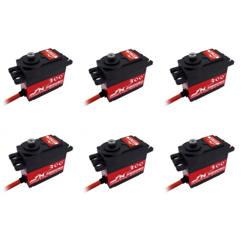 6PCS JX Servo PDI-6225MG-300 Degree PDI-6225MG 25kg Metal Gear Digital Servo For RC Airplane