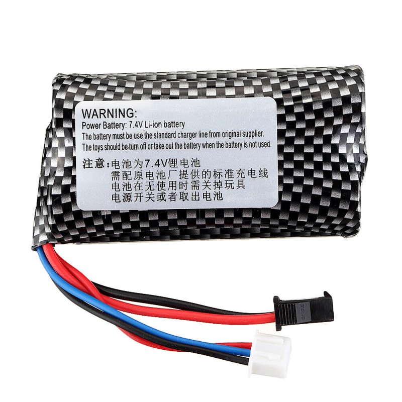 7.4v 1200mah Li-ion Battery For WPL B1 B16 B24 B36 C1 C24 C34 JJRC Q60 Q61 Q65 MN 90 RC Car Parts