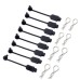 8PCS RC Car Body Clip Rubber Retainer Shell Fixed Buckle Lock 8301 for Arrma Losi ZD Racing 1/8 1/10 1/16 Vehicles Models Parts