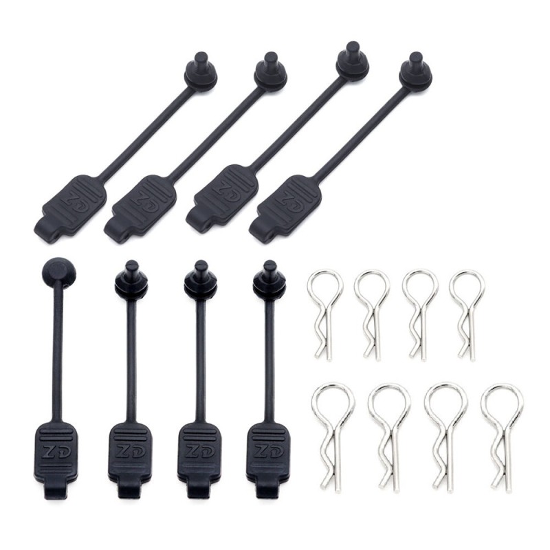 8PCS RC Car Body Clip Rubber Retainer Shell Fixed Buckle Lock 8301 for Arrma Losi ZD Racing 1/8 1/10 1/16 Vehicles Models Parts