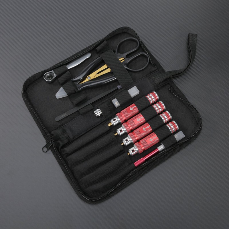 9PCS FlyFishRC Screwdriver Tool Kit With Storage Bag for RC Model