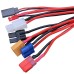 9 in 1 Multifunctional Charger 4.0mm Banana Adapter Connector Plug T Tamiya Futaba TRX' XT60 EC3 JST Wire