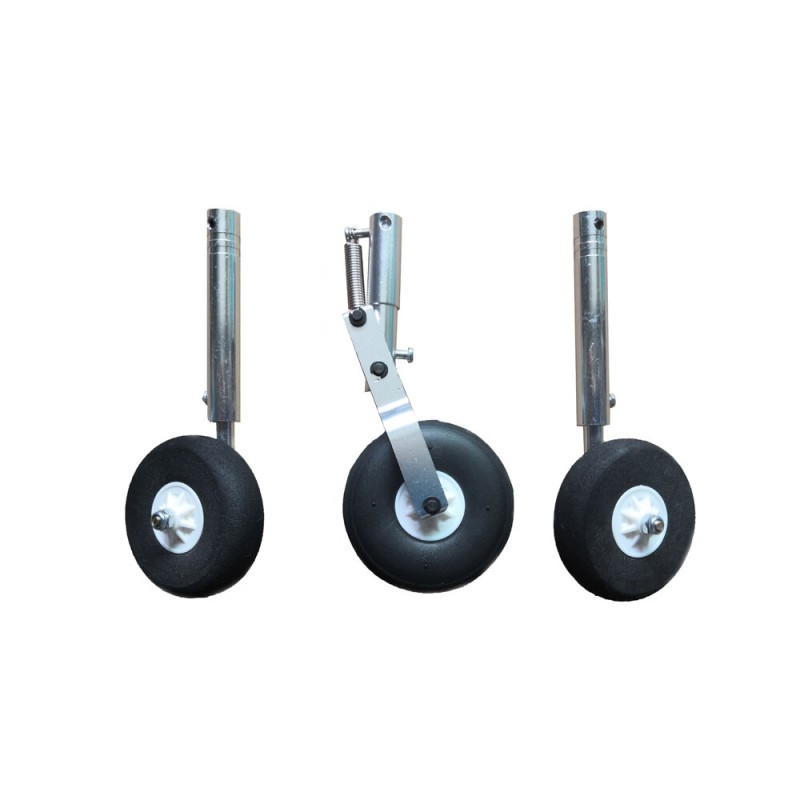 Aluminum Alloy Shock Absorber Retractable Landing Gear Set for RC Airplane