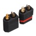 Amass XT60W Waterproof Plug Gold-Plated Black Bullet Connector Male and Female Plug for RC Drone