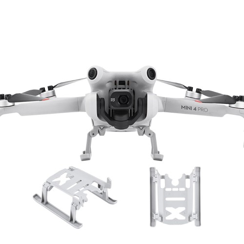 BRDRC Foldable Extended Heighten 25mm Landing Gear Skid Legs Protector Support for DJI Mini 4 PRO RC Drone Quadcopter