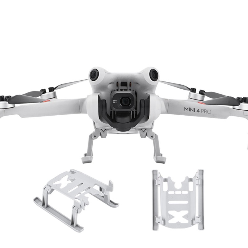 BRDRC Foldable Extended Heighten 25mm Landing Gear Skid Legs Protector Support for DJI Mini 4 PRO RC Drone Quadcopter