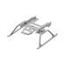 BRDRC Foldable Extended Heighten Landing Gear Skid Legs Protector Support for DJI Mini 3 / Mini 3 PRO RC Drone Quadcopter
