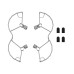 BRDRC Quick Release Anti-Collision Propeller Props Guard Protection Cover for DJI Mini 3 / Mini 3 PRO RC Drone Quadcopter