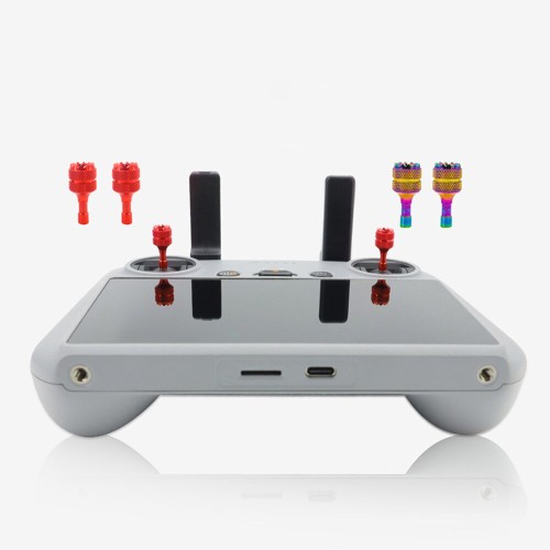 CQT RC / RC 2 Remote Control Joystick Sticks Rocker Thumb Aluminum Alloy 4Pcs for DJI Mini 3 / Mini 4 PRO / Air 3 Screen Controller