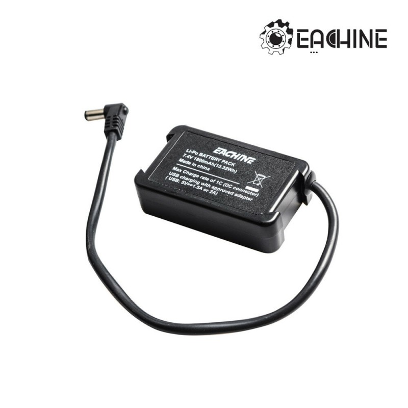 Eachine EV200D FPV Goggles Spare Part 7.4V 1800mAh Li-Po Battery for Skyzone Aomway FXT DJI Digital System
