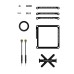 Flywoo Lightweight  UV ND4 ND8 ND16 Filters Set Upgrade Case kit for DJI Naked O3 Air Unit RC Drone