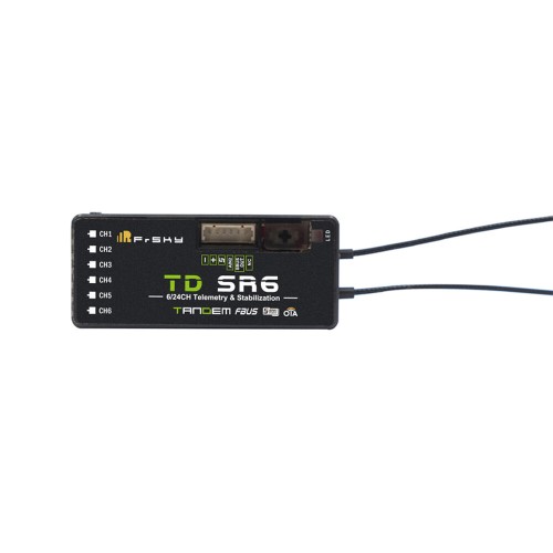 FrSky TD SR6 2.4GHz & 900MHz Dual-Band 6/24CH Telemetry & Stablization PWM SBUS/FBUS/S.Port. Receiver for FPV RC Racer Drone