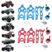 Front Upper Lower Swing Arms Steering Cup For 1/16 SCY 16101 16201 JJRC Q117 Q130 Q132 Metal Upgrade Accessories RC Car Parts