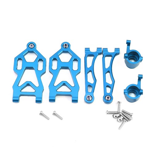 Front Upper Lower Swing Arms Steering Cup For 1/16 SCY 16101 16201 JJRC Q117 Q130 Q132 Metal Upgrade Accessories RC Car Parts