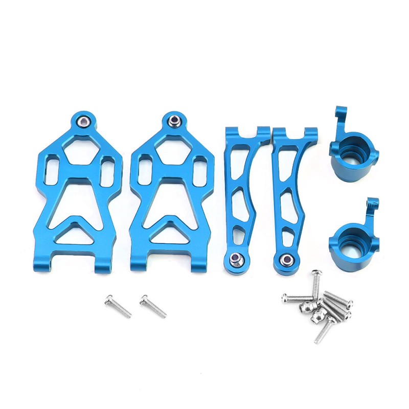 Front Upper Lower Swing Arms Steering Cup For 1/16 SCY 16101 16201 JJRC Q117 Q130 Q132 Metal Upgrade Accessories RC Car Parts