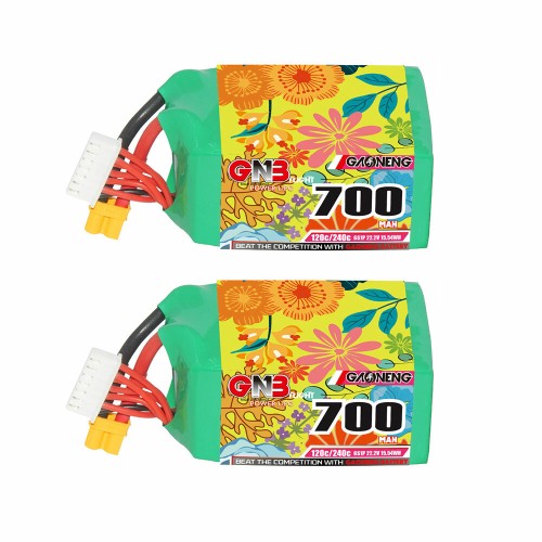 GAONENG GNB 22.2V 700mAh 120C 6S LiPo Battery XT30 Plug for 2 to 2.5 Inch RC Drone FPV Racing