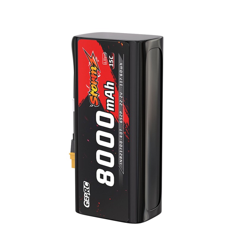 GEPRC Storm IRT21700 40T 6S2P 6S 22.2V 8000mAh 15C Li-Ion Battery XT60 Plug for 7 Inch to 9 Inch Long Range FPV Racing Drone