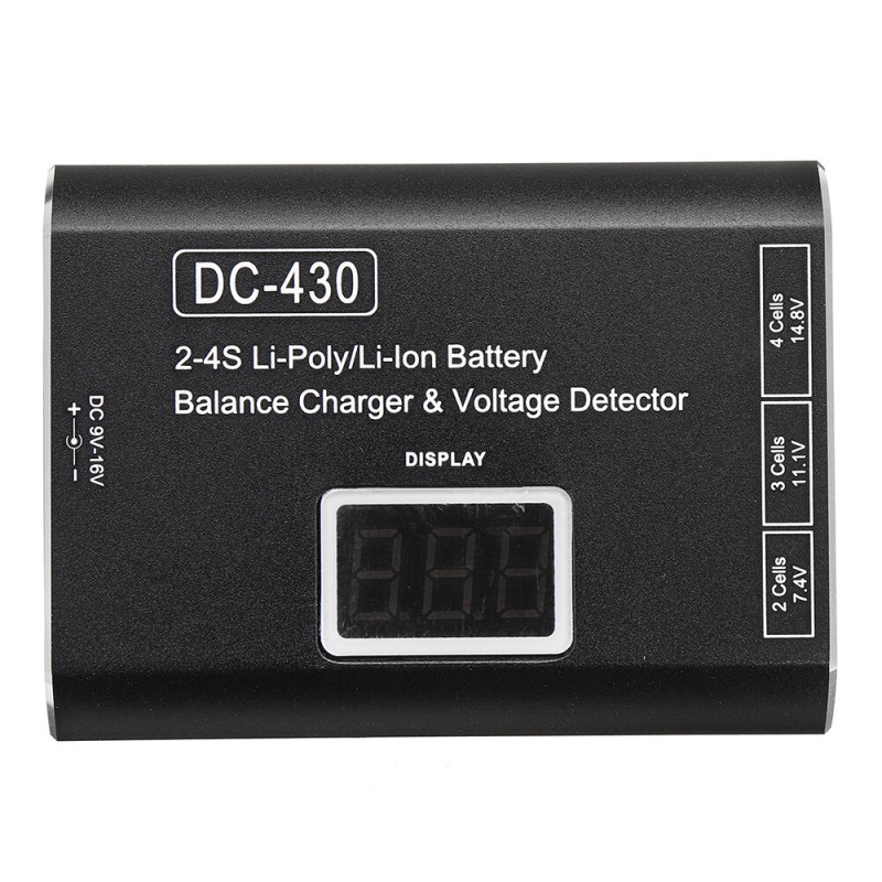 HTIRC DC-430 2-4S 3000mAh Lipo Battery Balance Charger Discharger with Display