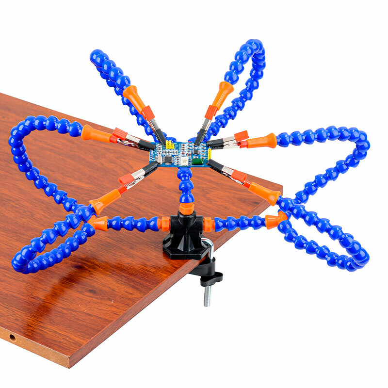 Multi Soldering Station Third Hand Tool With 6 Flexible Arms Soldeirng Iron Holder for PCB Welding Repair