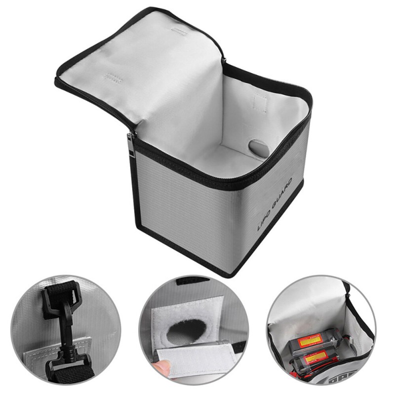 Multifunctional Explosion-proof Safety Storage Bag Waterproof 215x145x165mm for RC LiPo Battery