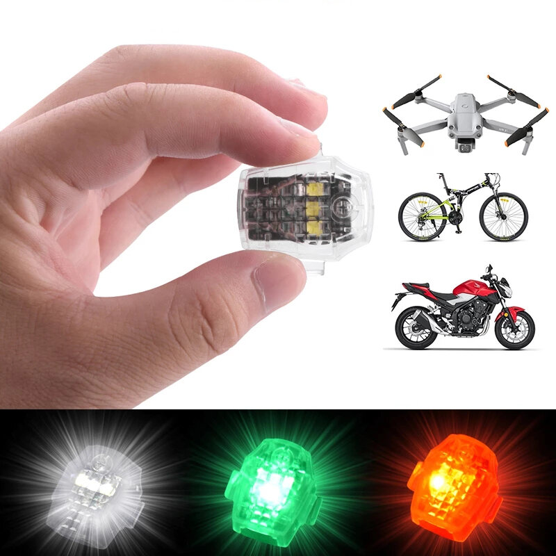 Night Flying LED Flash Light Warning Signal Lamp AntiCollision Strobe Blinker for DJI Mini 3 PRO / Mini 2 / AIR 2S / DJI AVATA / FIMI X8 SE / FIMI X8 MINI Drone