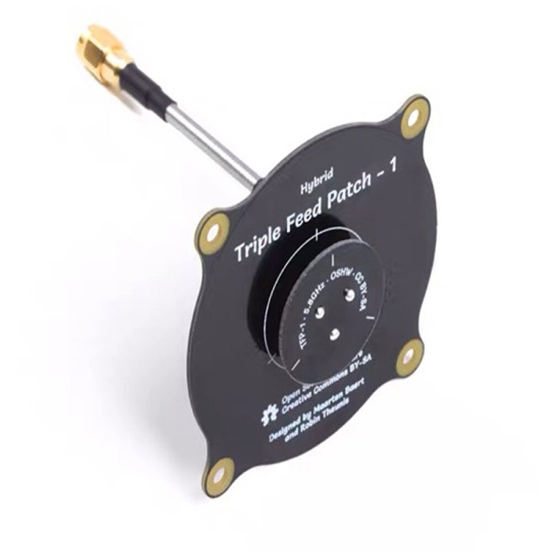 Pagoda Triple Feed Patch-1 5.8GHz 8dBi 60mm FPV Antenna for Fatshark DJI Eachine FPV Goggles