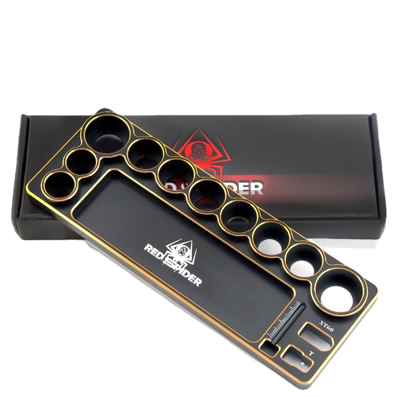 RS-RC R112 Remote Control Car CNC Aluminum Tool Holder Screwdriver Pliers Scissors Tweezers Storage Rack