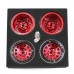 RS Alloy Metal 2.2inch Tire Locking Wheel Hub For 1/10 SCX10 TRX4 Crawler RC Car Parts