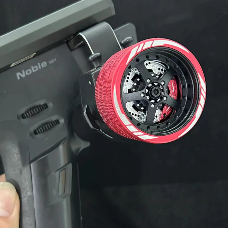 Radio Controller Universal Aluminum Alloy Full Metal Handwheel Steering Wheel for Flysky NB4/NB4 Pro Transmitter DIY Accessories