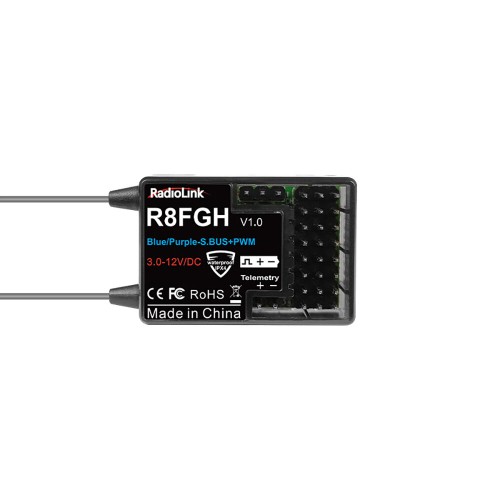 Radiolink R8FGH 2.4GHz 8CH Telemetry Gyro Receiver for RC Airplane Car Boat Robot