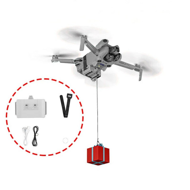 STARTRC Airdrop Air Dropping System Remote Thrower Transport Gift Delivery Device with Increase Landing Gear LED Light for DJI MINI 4 PRO Drone
