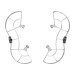 STARTRC LED Flash Light Anti-Collision Propeller Props Guard Glowing Ring Night Flight Colorful Protection Cover Blade Protector for DJI MINI 3 / MINI 3 PRO RC Drone Quadcopter