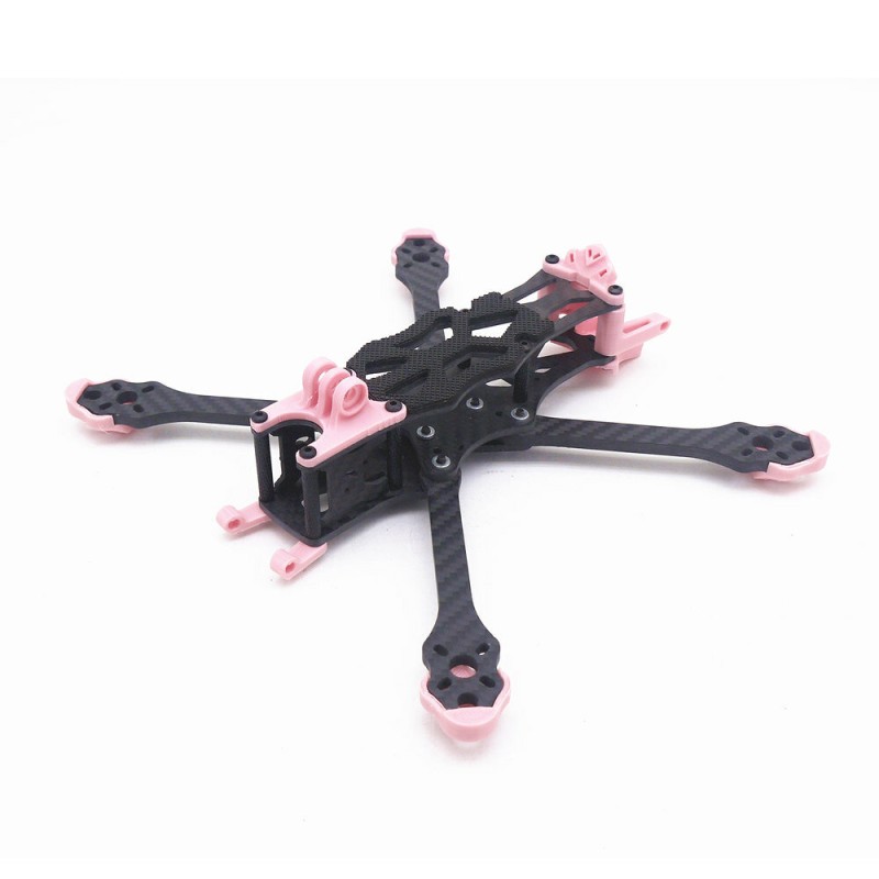 STEELE5 PLUS 220mm Wheelbase 5mm Arm Thickness Carbon Fiber X Type 5 Inch Frame Kit  Support VISTA  / DJI Air Unit for RC Drone FPV Racing
