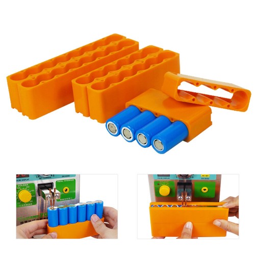 SUNKKO 18650 Battery Fixture Single Row Fixed Double Sided Spot Welding Lithium Battery Pack Weld Fixture Batteries Fixed Holder