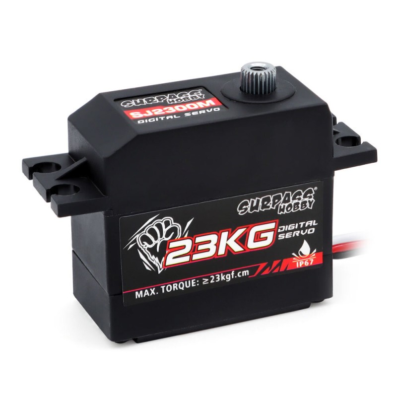 SURPASS-HOBBY SJ2300M 23KG Plastic Servo Waterproof Servo for Fixed Wing Aircraft Helicopter Robot